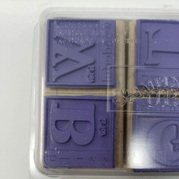 Stampin Up AROUND THE BLOCK Wood Rubber Stamps 2005 Set of 4 Collectible - Picture 5 of 7